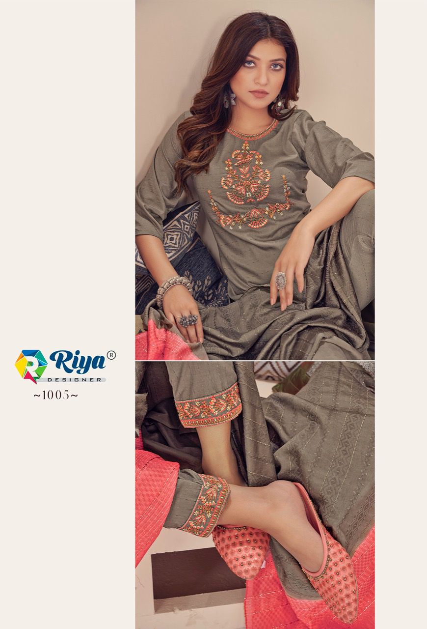 Riya Shanvi New Designer Ethnic Wear Kurti Pant With Dupatta Collection